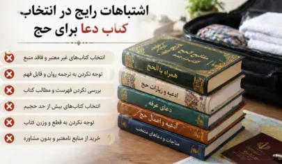 اشتباهات رایج در انتخاب کتاب دعا برای حج